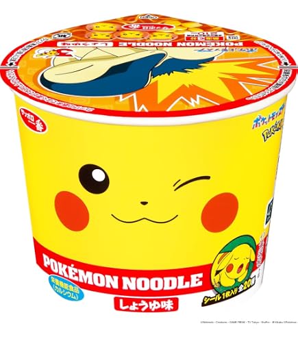 Amazon.co.jp: サンヨー食品 ポケモンヌードル しょうゆ味 38g : 食品